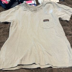 Patagonia Short Sleeve Pocket Tee in Light Khaki